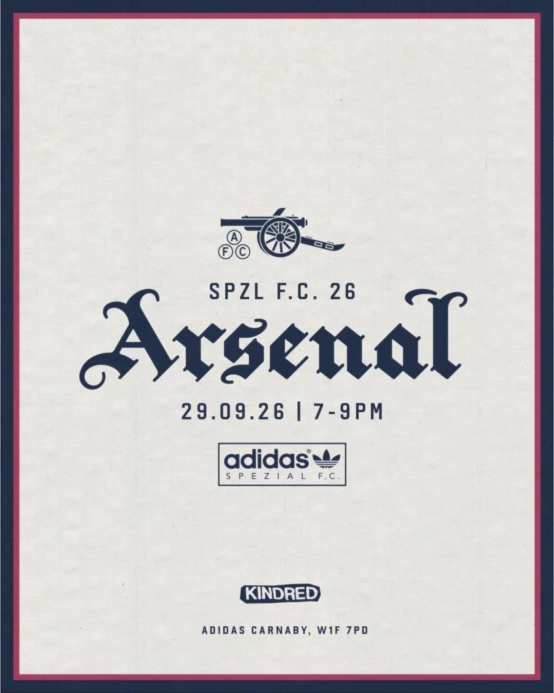 Celebrating the launch of Adidas SPZ.F.C Arsenal capsule